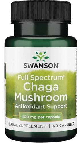 Chaga Mushroom 400 Mg 60caps X 5 Unidades 