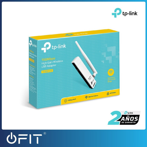 Imagen 4 de 7 de Adaptador Usb Wifi Tp Link 150mb Antena Desmontable