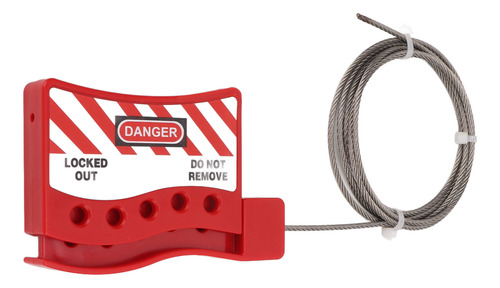 Bloqueo De Cable De Acero, Bloqueo Ajustable, Etiqueta, Acer