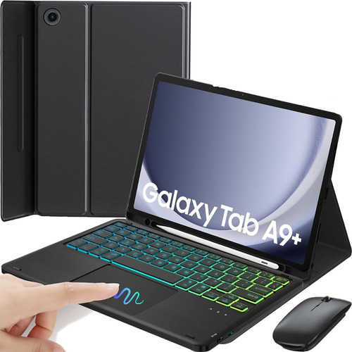 Funda+teclado Iluminado+mouse+lápiz For Galaxy Tab A9plus