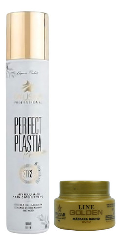 Máscara Reestruturadora Premium 1l + Máscara Ouro 40g Dyusar