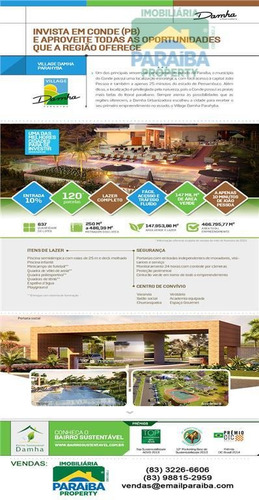 Imagem 14 de 15 de Condomínio De Lotes Residencial À Venda, Br 101,conde - Te0026. - Te0026