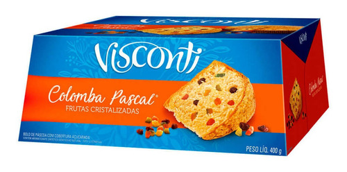 Colomba Pascal Frutas Cristalizadas Visconti 400g