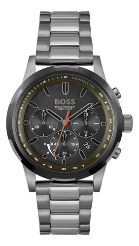 Reloj Boss Solgrade Para Hombre De Acero 1514034