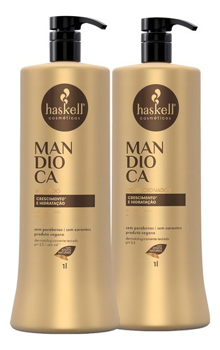 Kit Haskell Mandioca Shampo E Condicionador 1litro