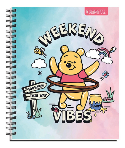 Cuaderno Universitario Winnie The Pooh Weekend 100hojas 7mm