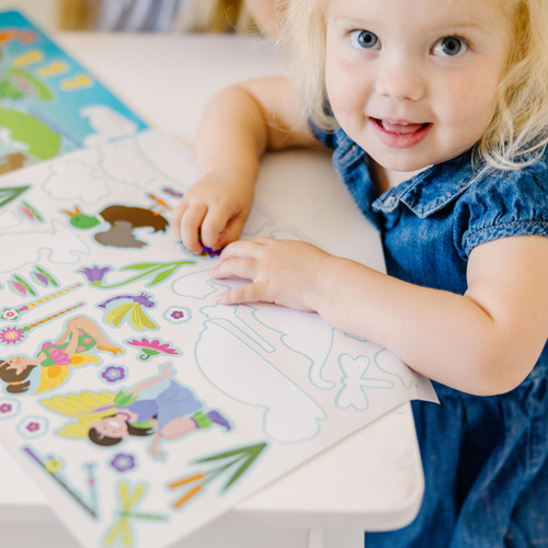 Bloc Adhesivo Reutilizable Melissa & Doug Fairies Con Más De