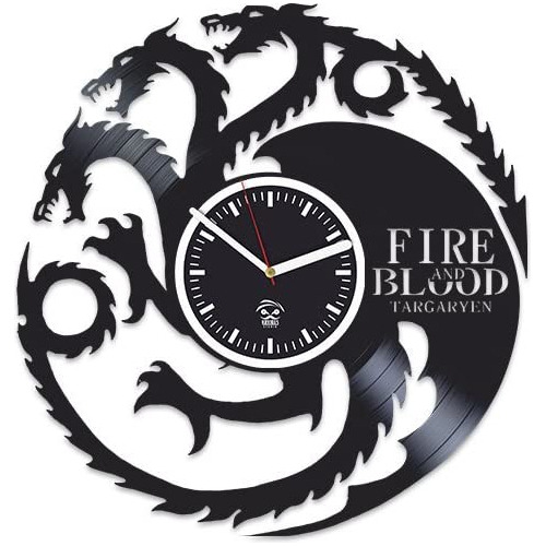 Reloj De Pared De Vinilo Con Diseño De Madre De Dragones, .