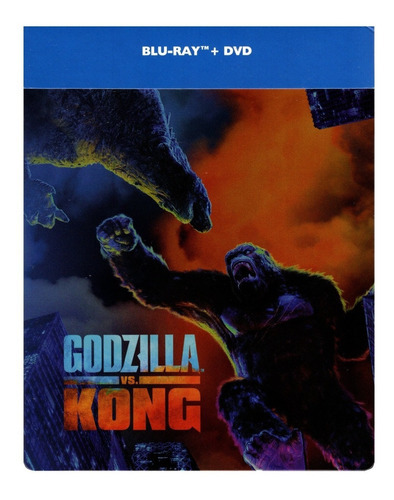 Godzilla Vs Kong Steelbook Pelicula Blu-ray + Dvd