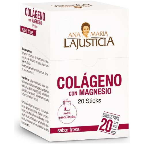 Suplemento Colageno Con Magnesio Am Lajusticia X 20 Sobres 