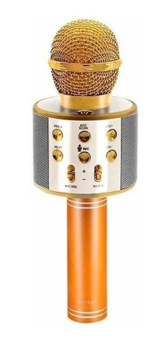 Microfono Parlante Inalambrico Karaoke Ws-858 Bluetooth