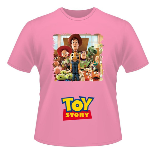 Playera Toy Story Grupo Woody Buzz Jessie Rex Hamm Slinky 