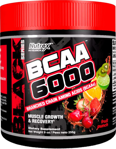 Bcaa 6000 Nutrex - Aminoacidos Ramificados - 30 Servicios - Sabor Fruit punch