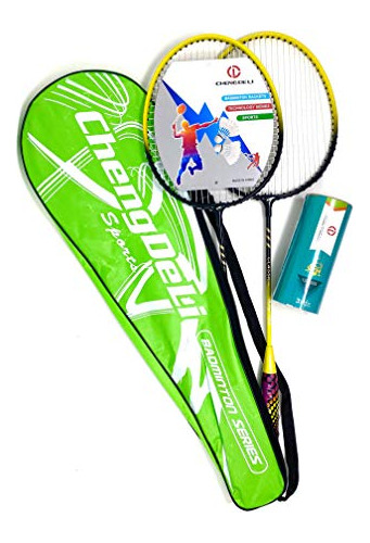 Raqueta De Badminton De Calidad Premium Tj, Pareja De 2 Raqu