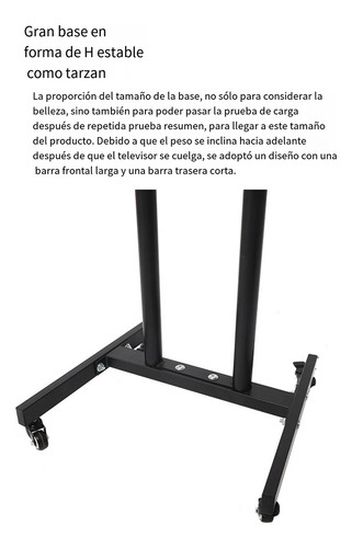 Soporte Tv Universal 32-55 Ruedas Pantalla Ajustable De Piso