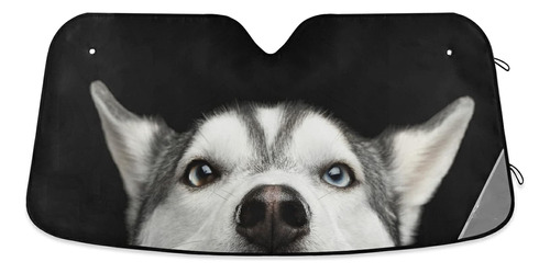 Parasol Divertido Husky Para Perro, Parabrisas De Automóvil,