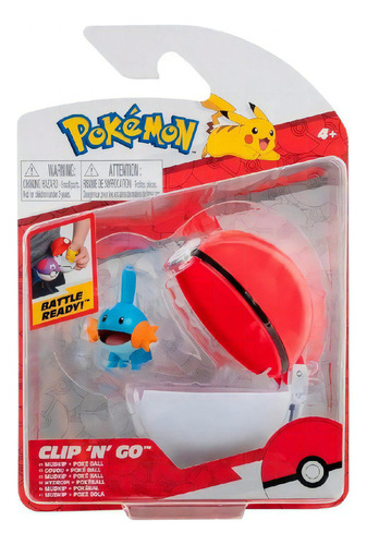 Pokemon Clip And Go Mudkip + Poke Ball Sunny 2606