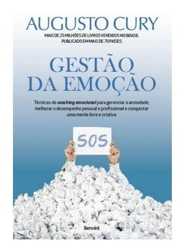 Livro Gestão Da Emoção  Augusto Cury