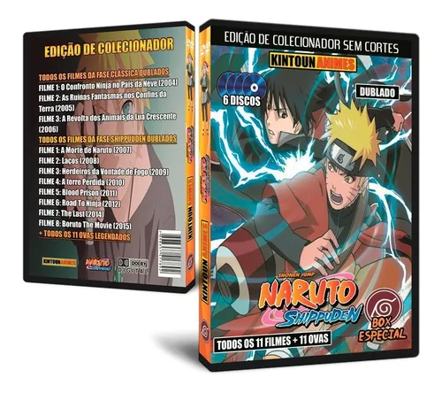 Naruto Shippuden - Box 1 com 5 DVDs - Novo Lacrado