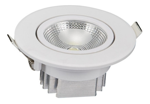 Artefacto De Embutir Redondo Led Cob, 5w Cálido - Ixec Ix206