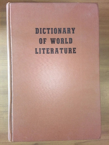 Dictionary Of World Literature Joseph Shipley Tapa Dura