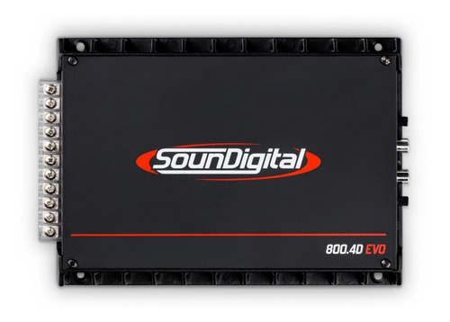 Módulo Amplificador Soundigital 800.4d Evo 4 Canais 2 Ohms