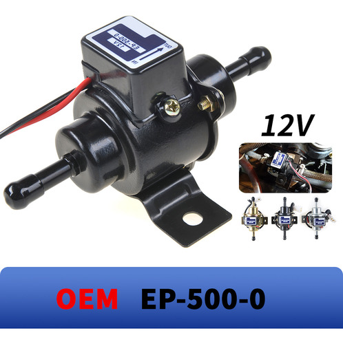 Negro Diesel Gasolina 12v Coche Bomba De Combustible Ep500-0