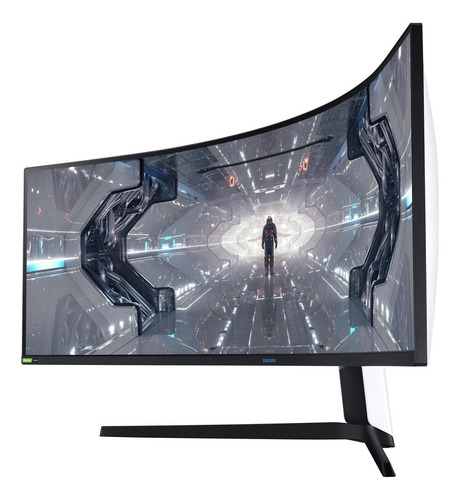 Imagen 2 de 5 de Monitor gamer curvo Samsung Odyssey LC49G95TS Qled 49" negro 100V/240V