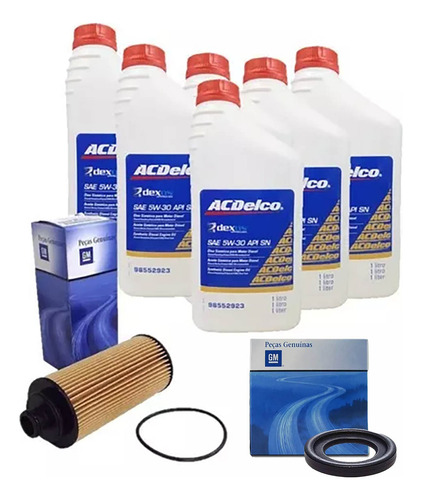 Kit Troca Oleo E Filtro Trailblazer 2.5 Diesel 2013 A 2022