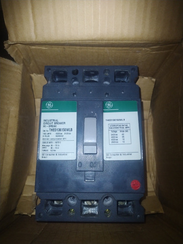 Breaker Thed 3x150a 600v General Electric 