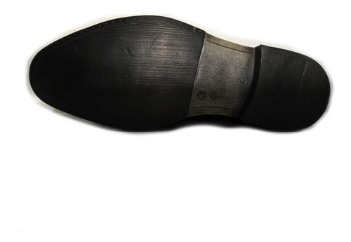 Imagen 3 de 4 de Zapato De Charol Simil Piel De Lagarto Negro Hombre