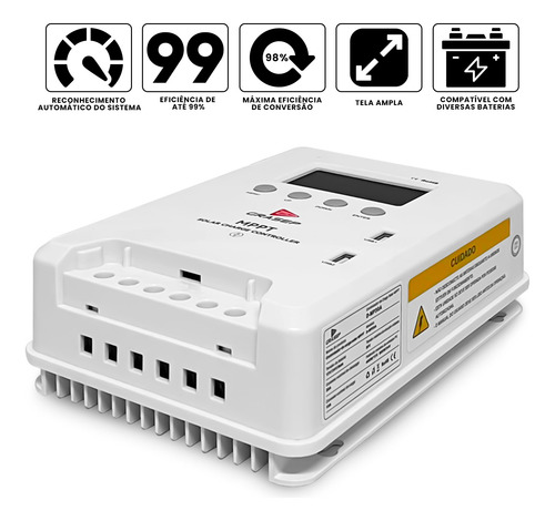 Controlador De Carga Solar 30a Mppt 12/24v Usb Automático