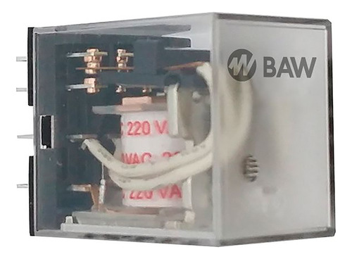 Rele Extraíble 4 Contactos Inversores Baw Bobina 220v 5a