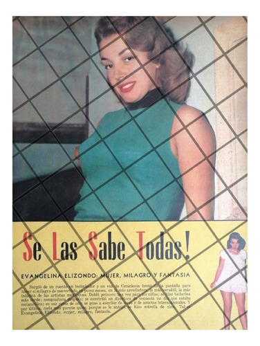 Afiche Retro Inicios De Evangelina Elizondo 1956