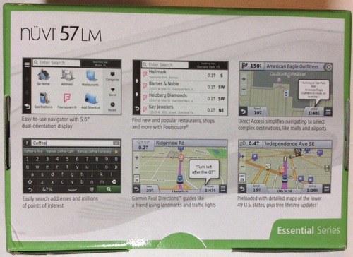 Imagen 2 de 4 de Gps Para Carro-moto Nuvi 57 Bluetooth Rapido Mapas Col.