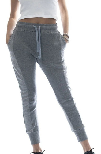 Pantalon Jogger Slim Gris Florence Reef Mujer