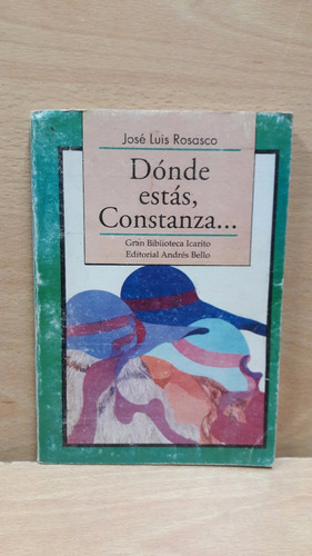 Donde Estas Constanza.. Libro Usado