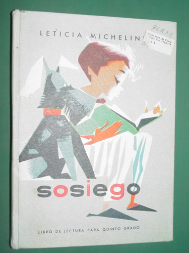 Libro Sosiego Leticia Michelini 1961 Lectura Escolar Antiguo