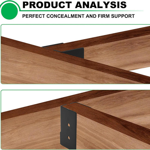 4 Pieces Concealed Joist Hanger Iron Outdoor Concealed