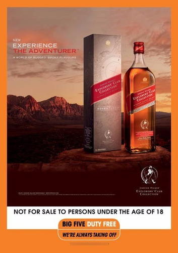 Imagen 6 de 7 de Whisky Johnnie Walker Explorers The Adventurer 1l En Estuche