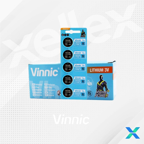 5 X Pilas Boton Cr2032 Vinnic 2032 San Martin Caseros