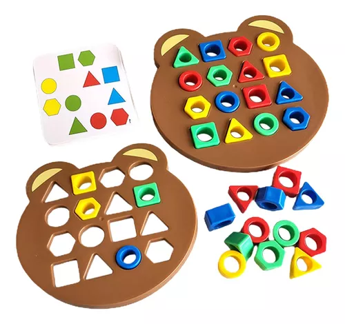 Quebra-cabeças crianças prées-escolar Shape Shape Puzzle, shape