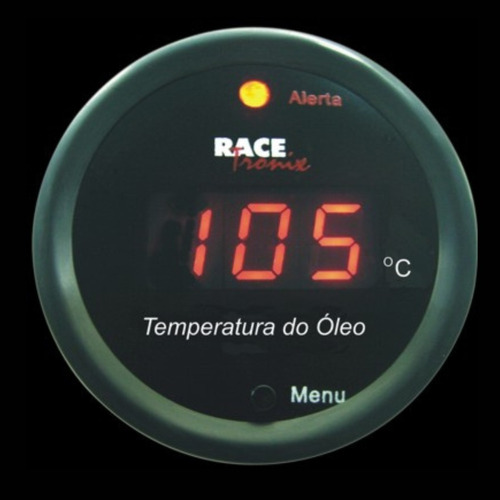 Medidor Temperatura Água Óleo Digital Racetronix Motor Tl10