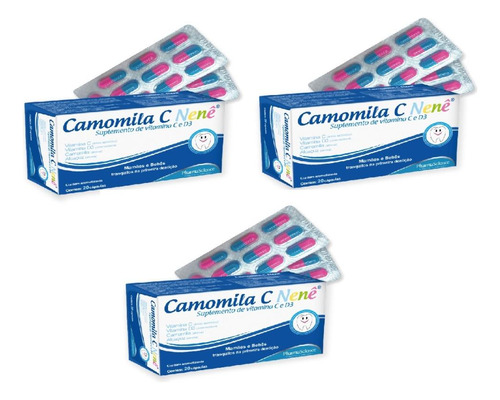 Kit Camomila C Nenê 20 Cápsulas Com 3 Unidades Cada