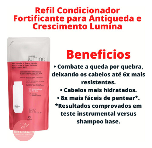 Natura Lumina Shampoo,condicionador Antiqueda E Crescimento