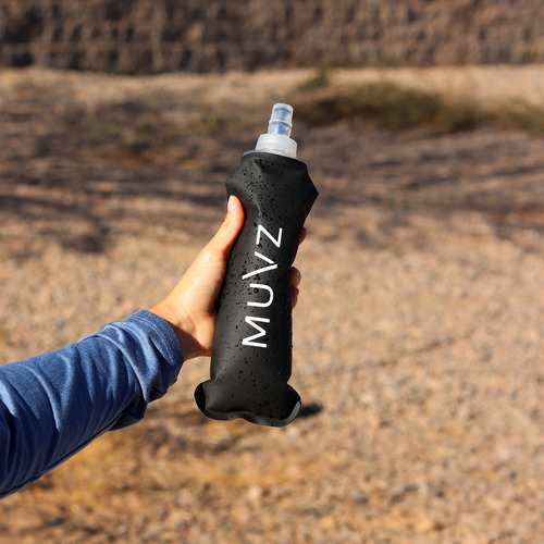 Muvz Botella Para Correr Plegable Soft Flask Válvula Mordida Pack 350ml Y 500ml