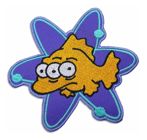 Parche Bordado Blinky The Simpsons - Pez  3 Ojos -  7 Cm