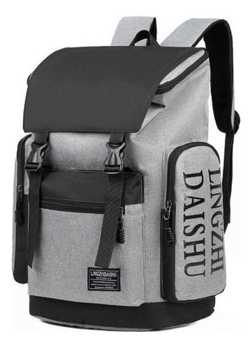 . Mochila Back Pack Broche Antirrobo Casual Gym Viaje Daishu G