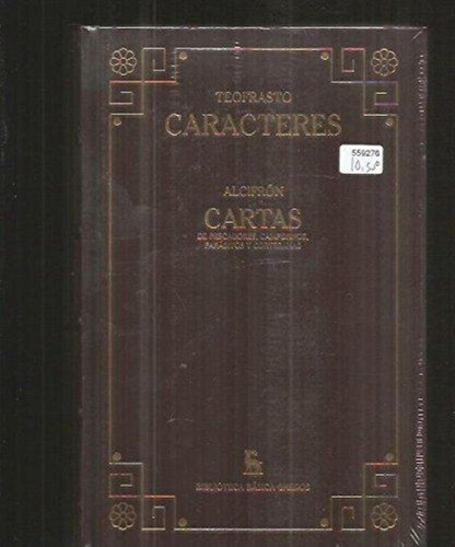 Caracteres/cartas De Pescadores, Campesinos, Parasitos Y Cor