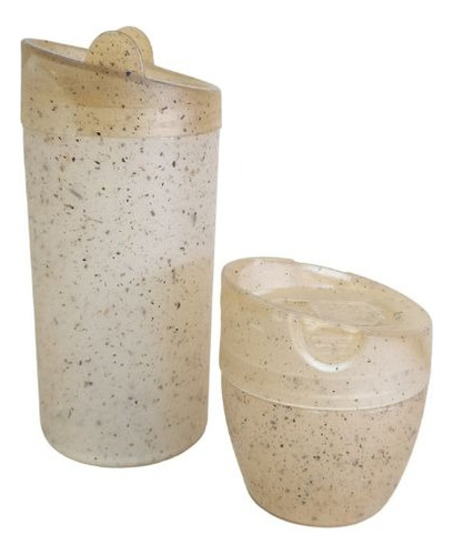 Yerbero Azucarero 2 En 1 Reciclable Ecofriendly Por Unidad Marrón